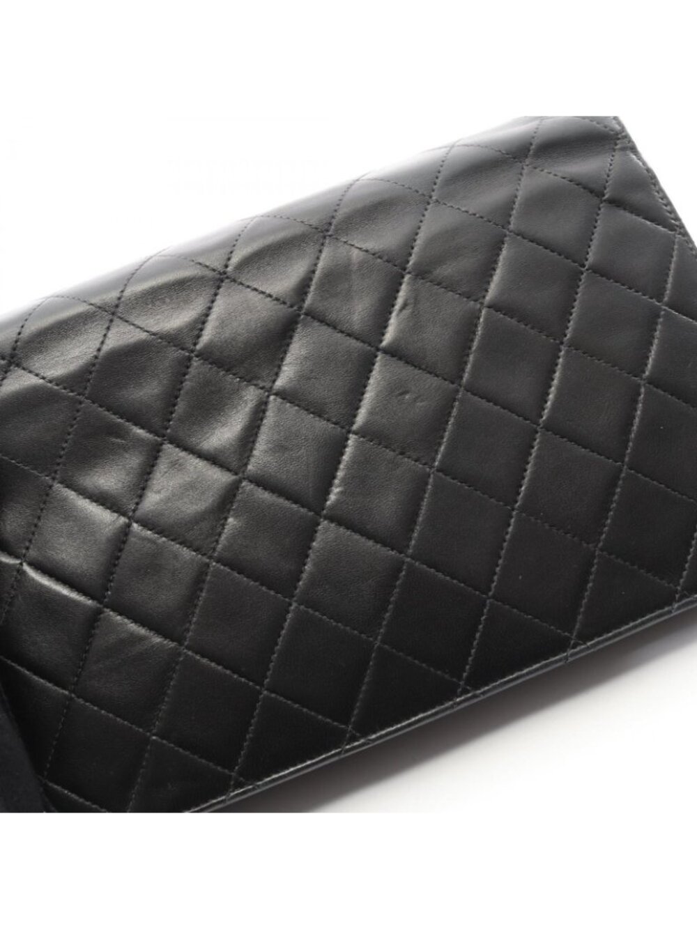 ★SOLD★ Chanel Shoulder Bag Quilted Lela Black Lambskin Sbnine Che - Picture 10 of 13